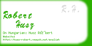 robert husz business card